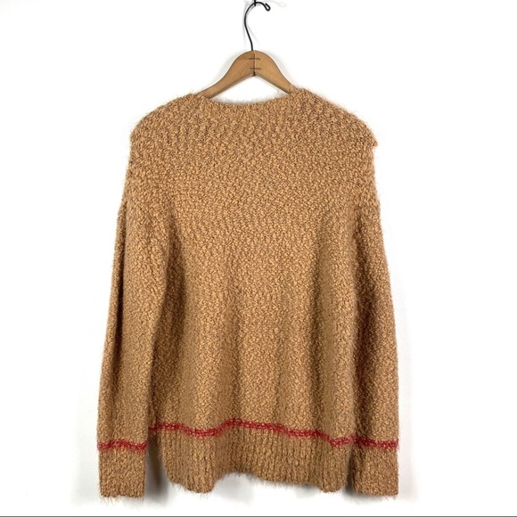 Splendid | Camel Boucle Knit “Mohair” Sweater - Picture 5 of 7